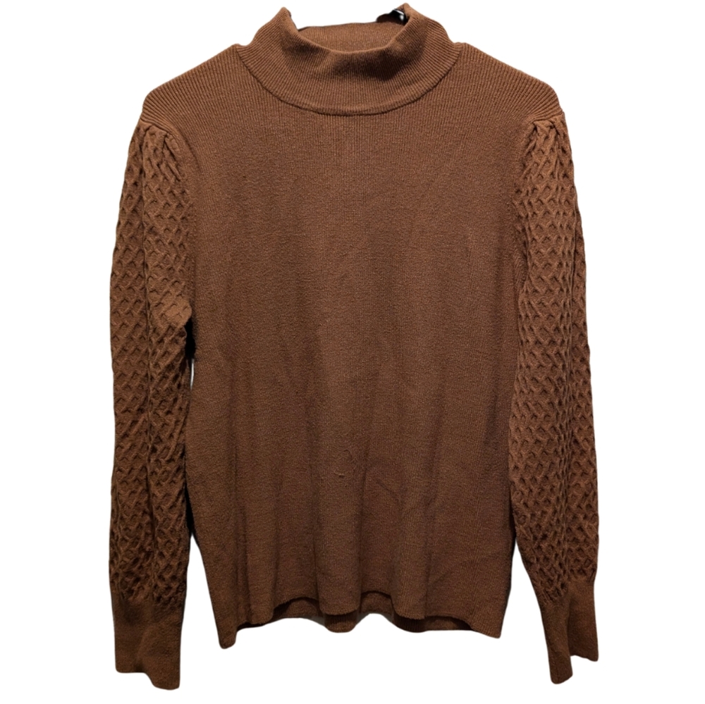 Olive & Oak Brown Turtle Neck Sweater | Size L | Comfy